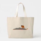 🦊 Fox on the Rock JUMBO Tote Bag ラージトートバッグ (裏面)