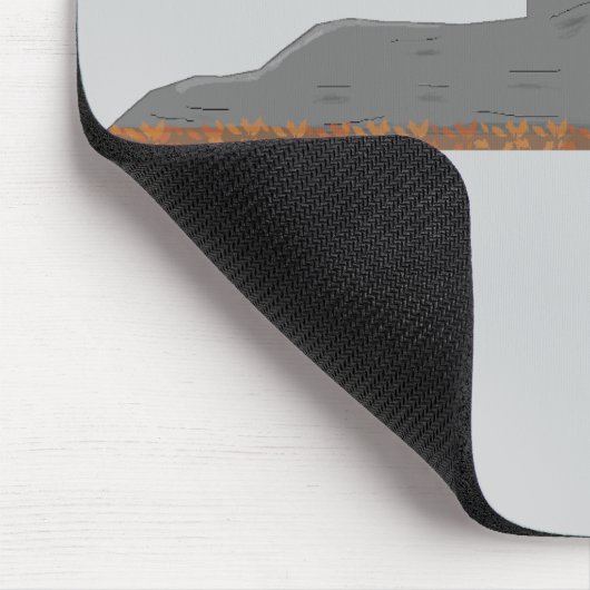 🦊 Fox on the Rock Mouse Pad マウスパッド (コーナー)