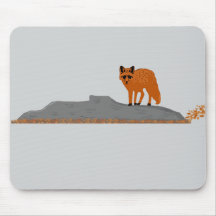🦊 Fox on the Rock Mouse Pad