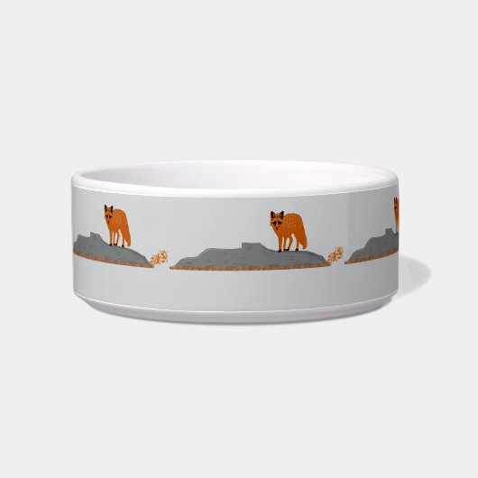 🦊 Fox on the Rock Pet Bowl ボウル (左)