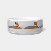 🦊 Fox on the Rock Pet Bowl ボウル (正面)