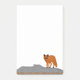 🦊 Fox on the Rock post-it ポストイット