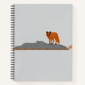 🦊 Fox on the Rock Spiral Notebook   ノートブック (正面)