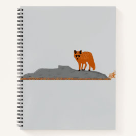 🦊 Fox on the Rock Spiral Notebook   ノートブック