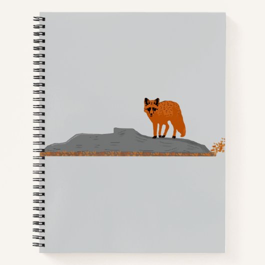 🦊 Fox on the Rock Spiral Notebook   ノートブック (正面)