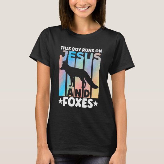 Fox Outfit for Foxes Lovers Apparel for Boys Tシャツ (正面)
