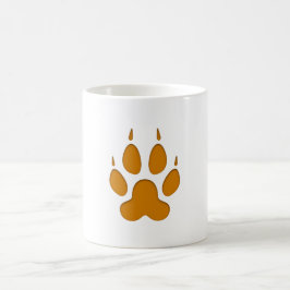 Fox Paw Print コーヒーマグカップ