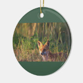 Fox Photo Ornament  セラミックオーナメント (左)