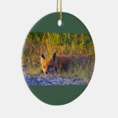 Fox Photo Ornament  セラミックオーナメント (右)