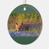 Fox Photo Ornament  セラミックオーナメント (左)