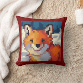 Fox, Pixel Art, pixelart クッション (ブランケット)