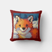 Fox, Pixel Art, pixelart クッション (正面)