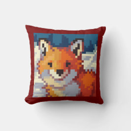 Fox, Pixel Art, pixelart クッション