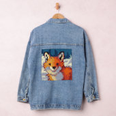 Fox pixelart デニムジャケット (ハンガー)