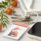 Fox, pixelart, Pixel Art キーホルダー (正面右)