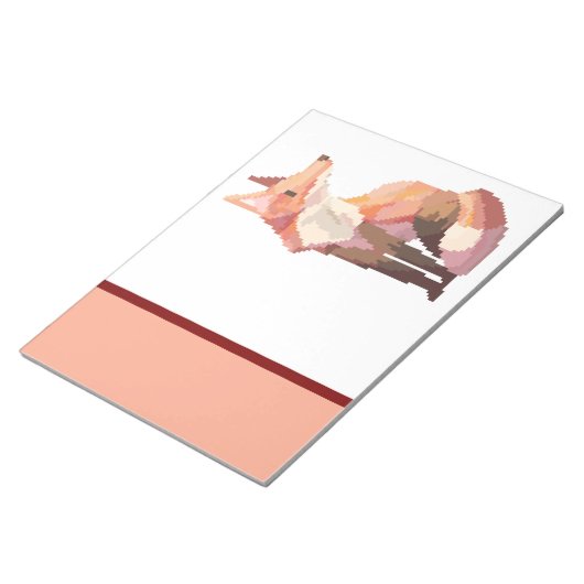 Fox, pixelart, Pixel Art ノートパッド (アングル)