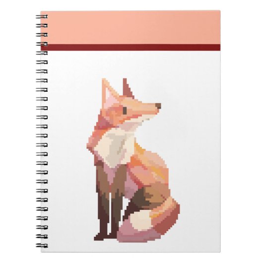 Fox, pixelart, Pixel Art ノートブック (正面)