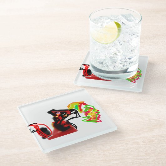 Fox playing now autumn  ガラスコースター (アングル)