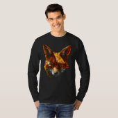 Fox Polygon  Art Animal Fox Tシャツ (正面フル)