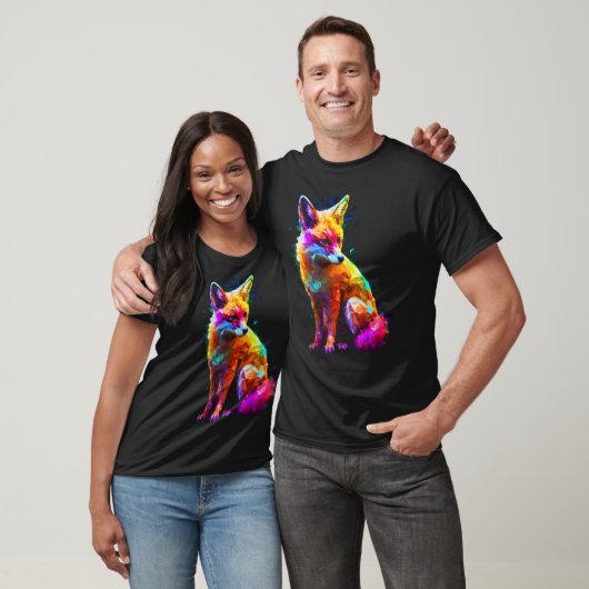 Fox Polygon Colourful  Animal  Animal Fox Tシャツ (ユニセックス)