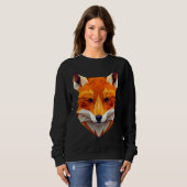 Fox Polygon Wild Animal  Wildlife Zookeeper Geomet スウェットシャツ (正面フル)