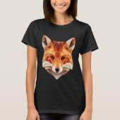 Fox Polygon Wild Animal  Wildlife Zookeeper Geomet Tシャツ (正面)