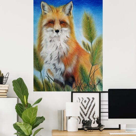 Fox Poster ポスター (ホームオフィス)