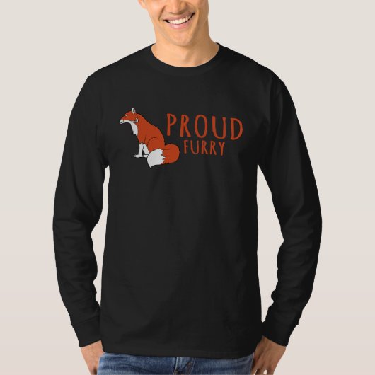 Fox   Proud Furry Fox Tシャツ (正面)