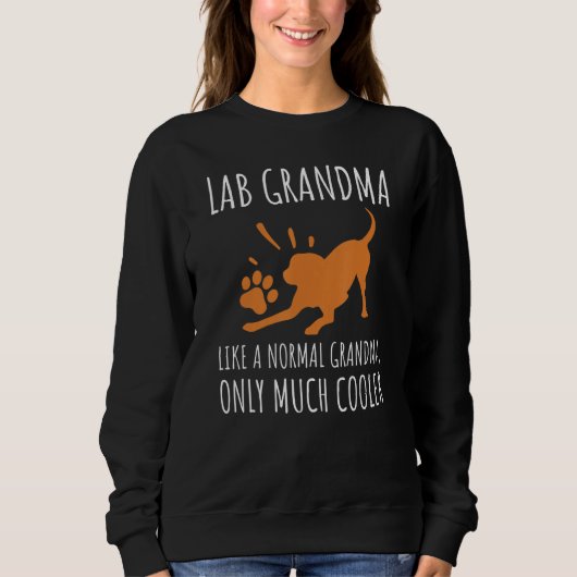 Fox Red Lab Grandma Labrador Retriever スウェットシャツ (正面)