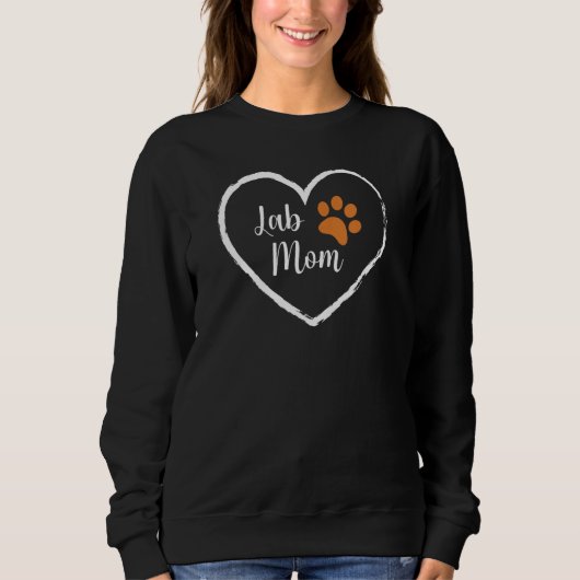 Fox Red Lab Mom Women Labrador Retriever Mama スウェットシャツ (正面)