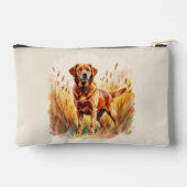 Fox Red Labrador Retriever Dog アクセサリーポーチ (裏面)