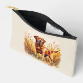 Fox Red Labrador Retriever Dog アクセサリーポーチ (見開き)