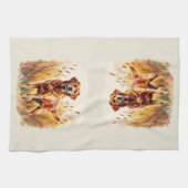 Fox Red Labrador Retriever Dog キッチンタオル (横)