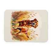 Fox Red Labrador Retriever Dog マグネット (横)