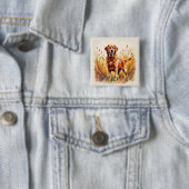 Fox Red Labrador Retriever Dog 缶バッジ (インサイチュ)
