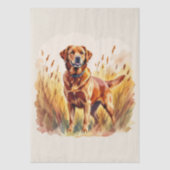 Fox Red Labrador Retriever Dog 薄葉紙 (正面)