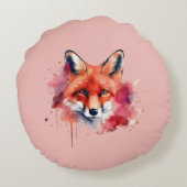 Fox Round Pillow ラウンドクッション (裏面)