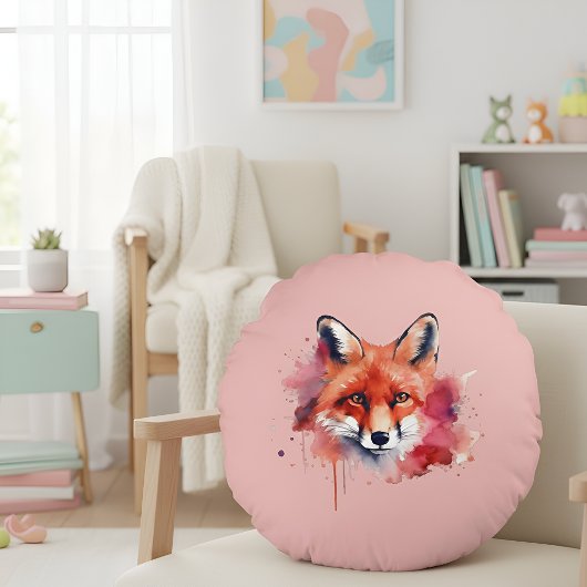 Fox Round Pillow ラウンドクッション