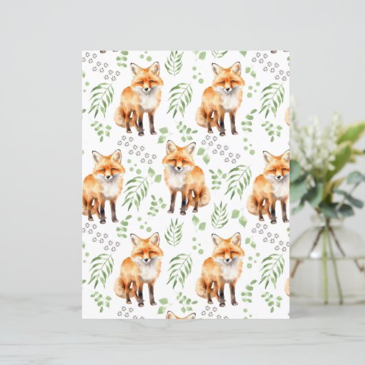 Fox Scrapbook Paper (スタンド正面)