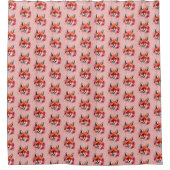 Fox Shower Curtain シャワーカーテン (正面)