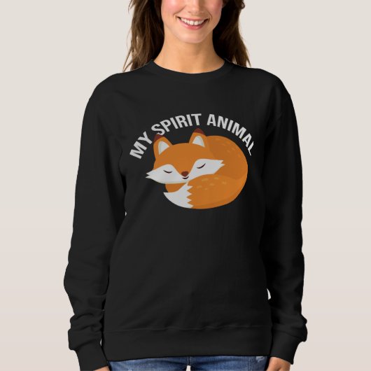 Fox Spirit Animal Fox Wild Animal スウェットシャツ (正面)