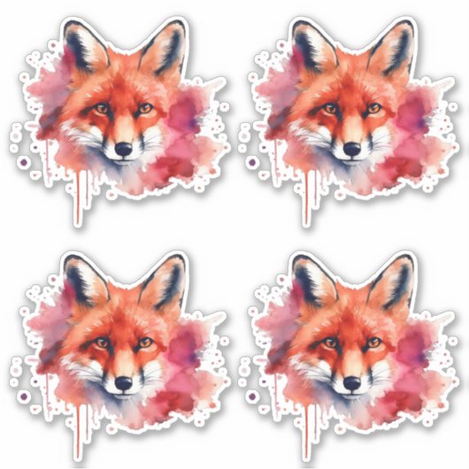 Fox Sticker シール (正面)