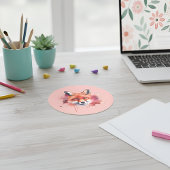 Fox Sticker ラウンドシール