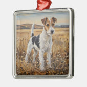 Fox Terrier メタルオーナメント (左)