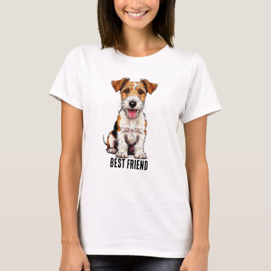 Fox Terrier Dog Tシャツ (正面)