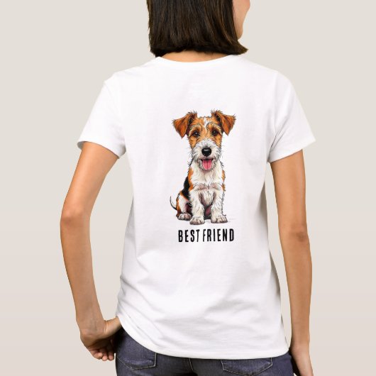 Fox Terrier Dog Tシャツ (裏面)