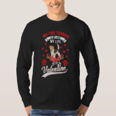 Fox Terrier Valentine's Day Wire Fox Terrier Tシャツ (正面)