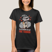 Fox Terrier Valentine's Day Wire Fox Terrier Tシャツ (正面)