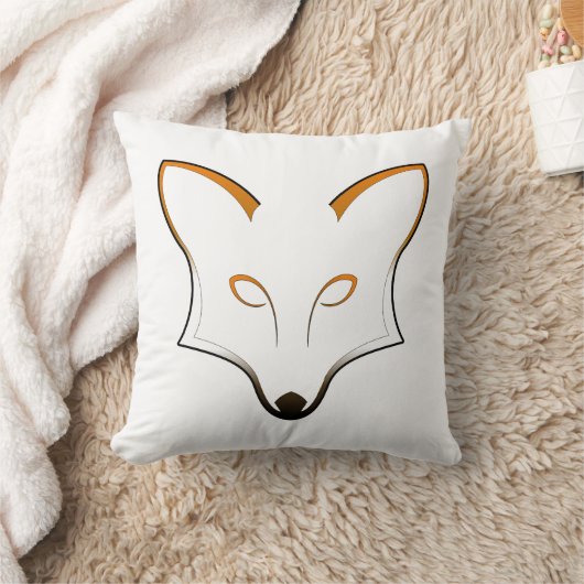 Fox Throw Pillow クッション (ブランケット)