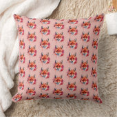 Fox Throw Pillow クッション (ブランケット)
